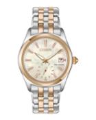 36mm Corso Date Watch W/ Bracelet Strap, Two-tone