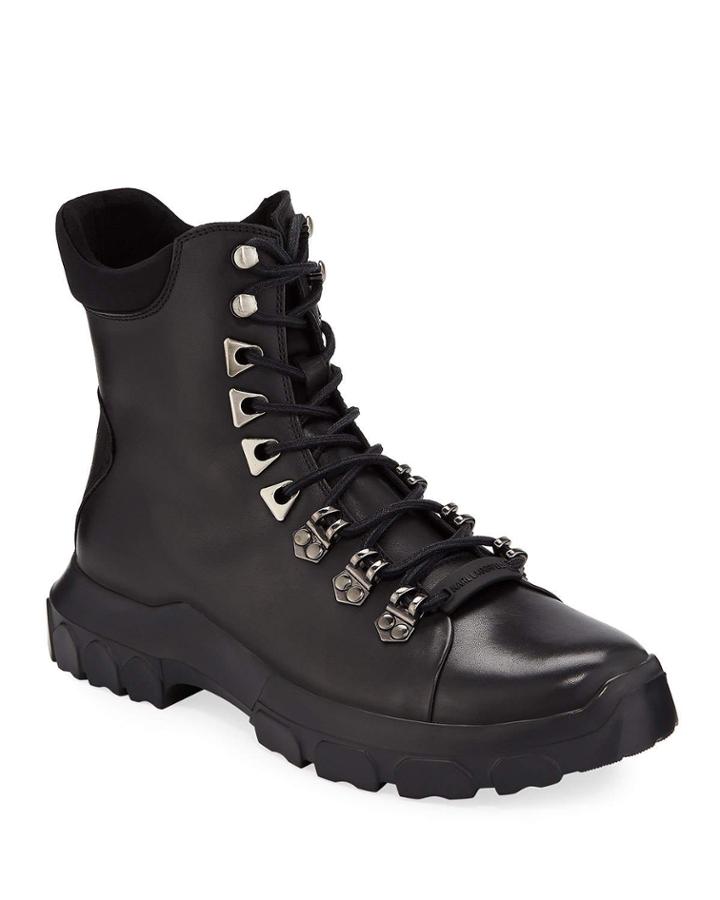 Men's Leather Lace-up Hiker Boots