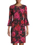 Victoria Bell-sleeve Floral