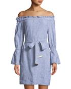 Belted Off-the-shoulder