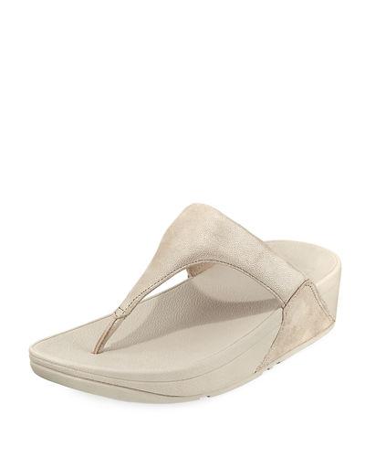 Shimmy Suede Thong