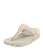 Shimmy Suede Thong