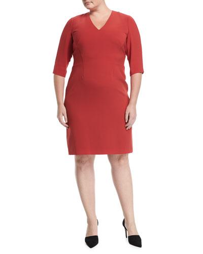 Delilah 3/4-sleeve Sheath Dress,