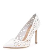 Bb Roc Laser-cut 105mm Pumps, White