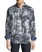 Men's Classic-fit Abstract-print Woven