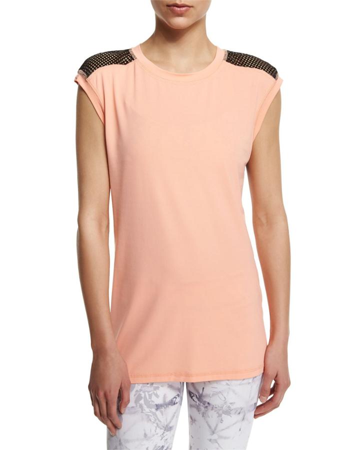 Mesh-back Cap-sleeve