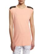 Mesh-back Cap-sleeve