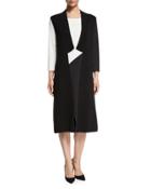 Milano Long Vest, Black