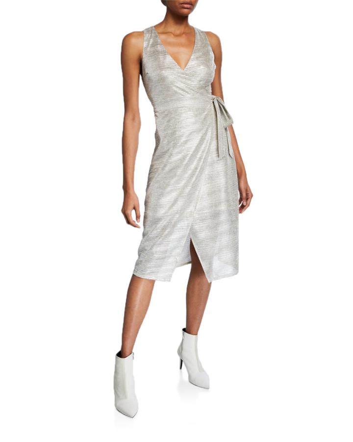 Metallic-chiffon Overlay
