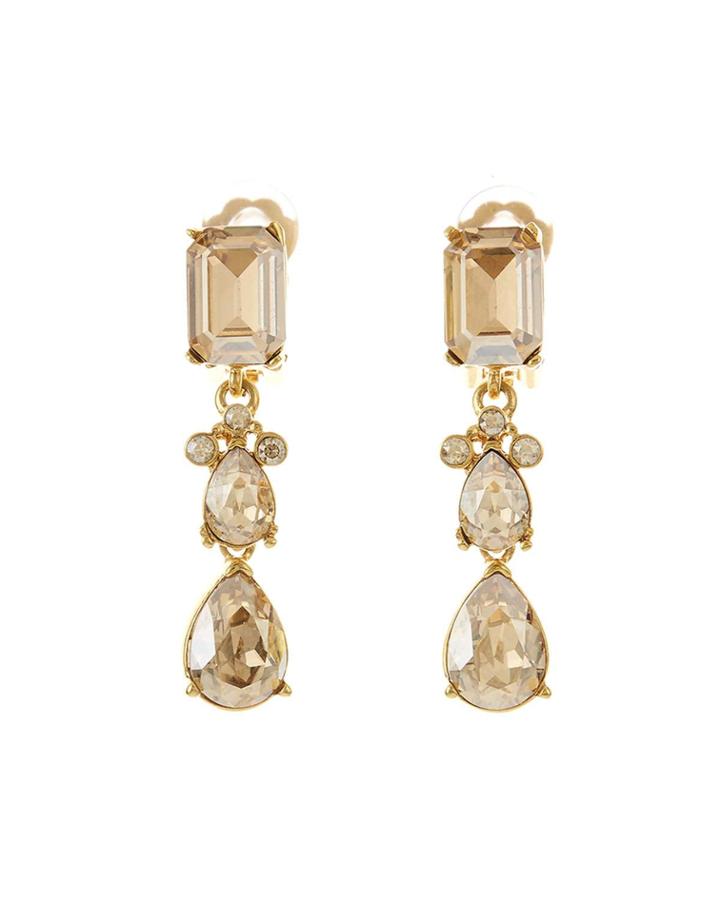 Classic Small Crystal Drop Earrings