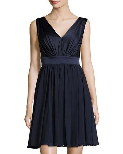 Sleeveless Chiffon Cocktail Dress