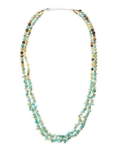 Mixed Double-strand Amazonite Bead Necklace,