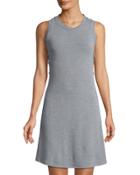 Lace-up Side A-line Dress