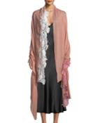 Wool-silk Scarf W/ Mixed