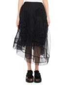 Organza Asymmetric-hem Tulle