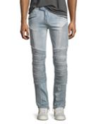 Distressed Skinny Light-wash