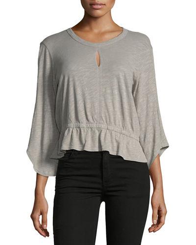 Keyhole Blouson Top