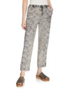 Riviera Floral Faded Trousers