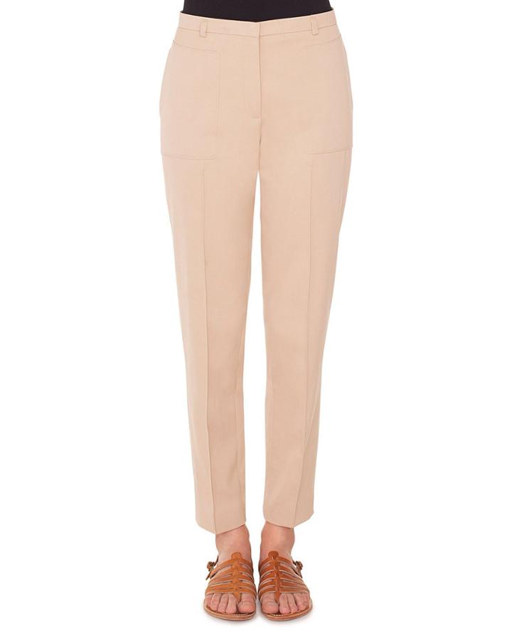 Colin Straight-leg Cotton-silk Gabardine Pants