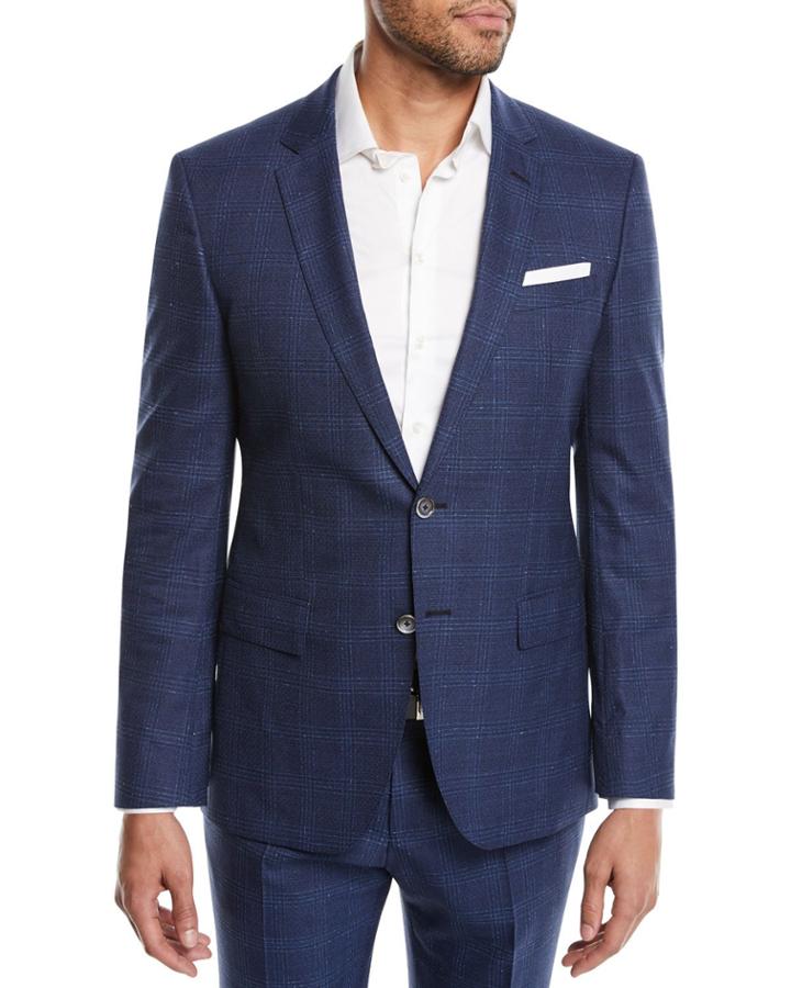 Hudson Slim-fit Two-piece Windowpane