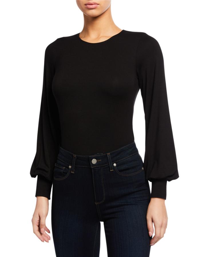 Blouson-sleeve Bodysuit