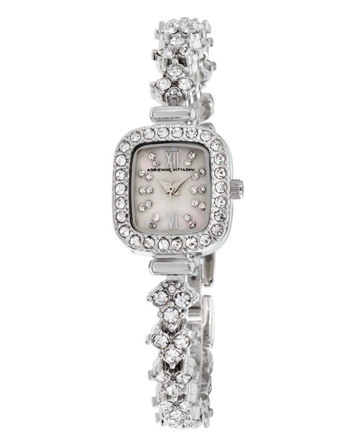 20mm Crystalized Square Watch W/ Bracelet