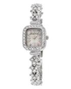 20mm Crystalized Square Watch W/ Bracelet