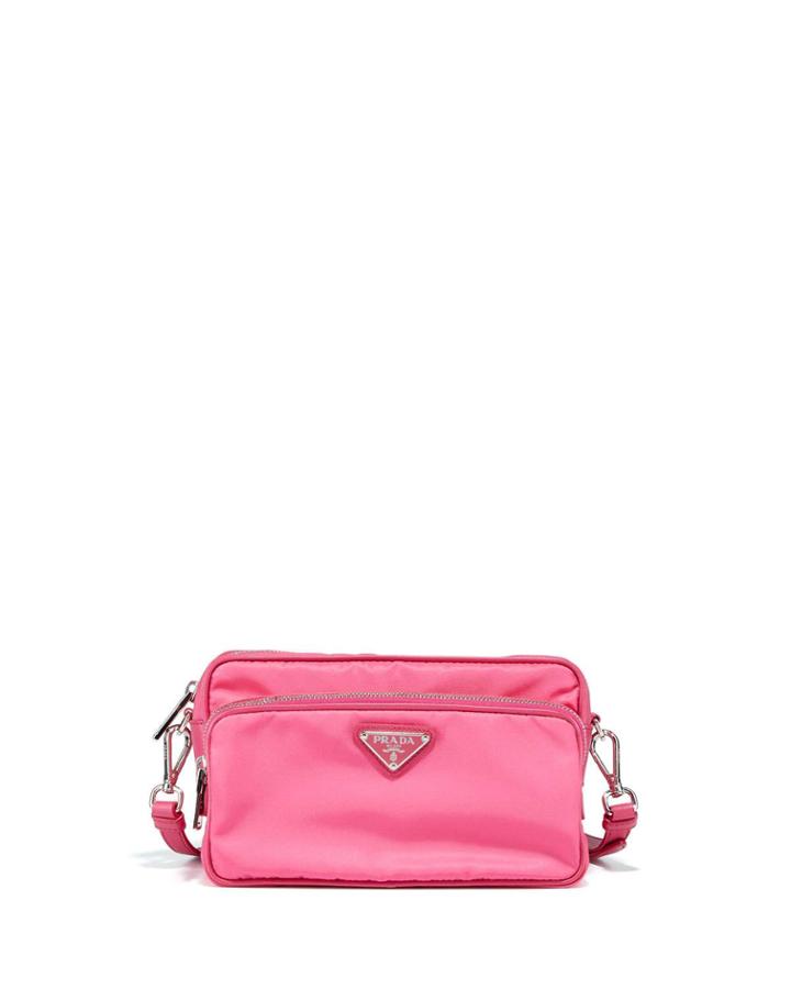 Preowned Tessuto Nylon Sporty Crossbody Bag
