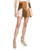 Becca Patchwork Faux-suede