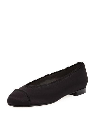 Captain Satin Ballerina Flat