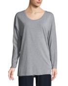 Micro-striped Dolman-sleeve Tee