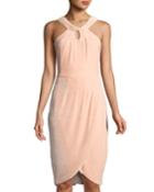 Wales Velvet Knot-neck Dress