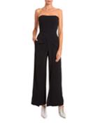 Monaco Strapless Draped Jumpsuit