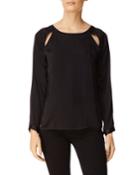 Emilia Long-sleeve Twist-back Top