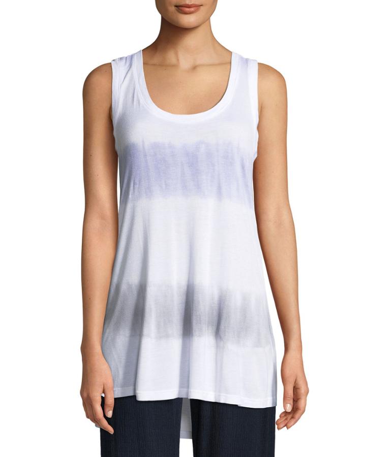 Long Tie-dye Jersey Tank