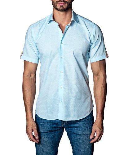 Tonal-print Short-sleeve