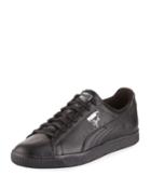 Men's Clyde Premium Core Leather Sneakers, Black