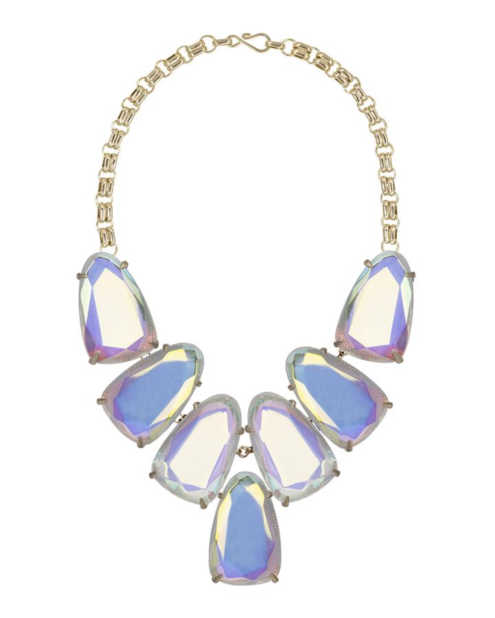Kendra Scott Harlow Iridescent Statement Necklace, Translucent, Women's, Size: