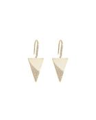 14k Flawless Spike Pave Diamond Drop Earrings