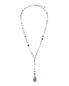 Lapis Y-drop Necklace