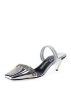 Metallic 50mm Halter Pumps,