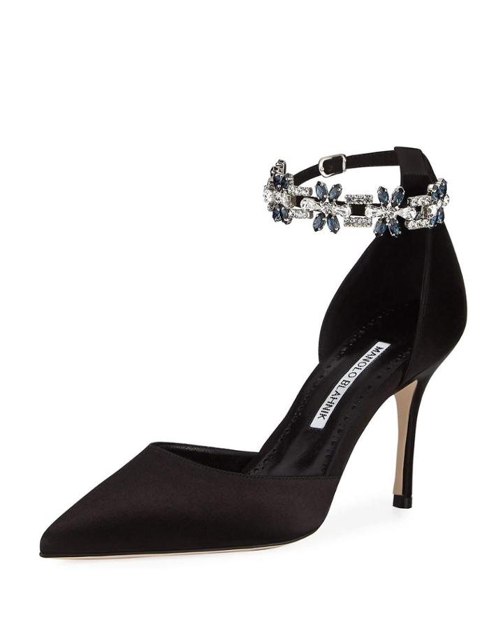 Esfirapi Satin D'orsay Pump, Black