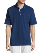 Liquid Cotton Contrast-trim Polo