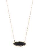 Noir Onyx Marquis Pendant Necklace