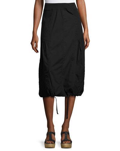 Susie Ruched Poplin Maxi
