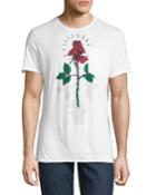 Men's Rose-print Pocket T-shirt