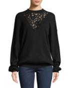 Long-sleeve Wool Pullover Sweater With
