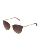 Metal Rounded Cat-eye