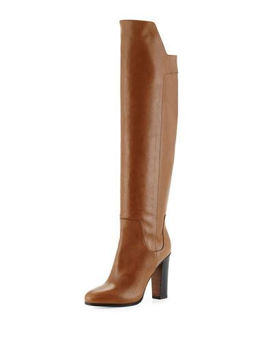 Dempsey Leather Over-the-knee Boot, Rattan
