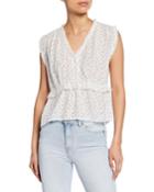 Tivoli Star-print Ruffle Top
